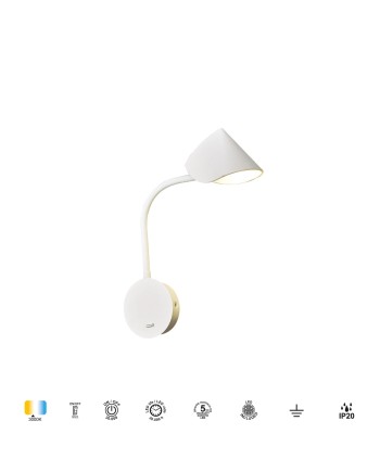 GOA * APLIQUE LED BRAZO LECTOR 6W 3000K BLANCO
